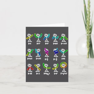 Algebra-dans grappige grafiekfiguren wiskunde kaart