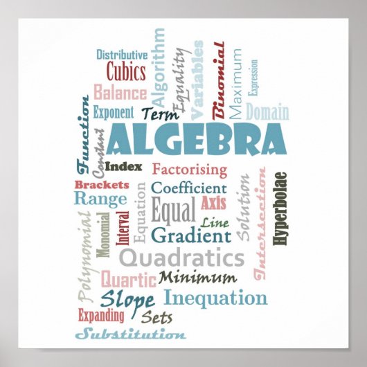 Algebra_Display Poster (Voorkant)