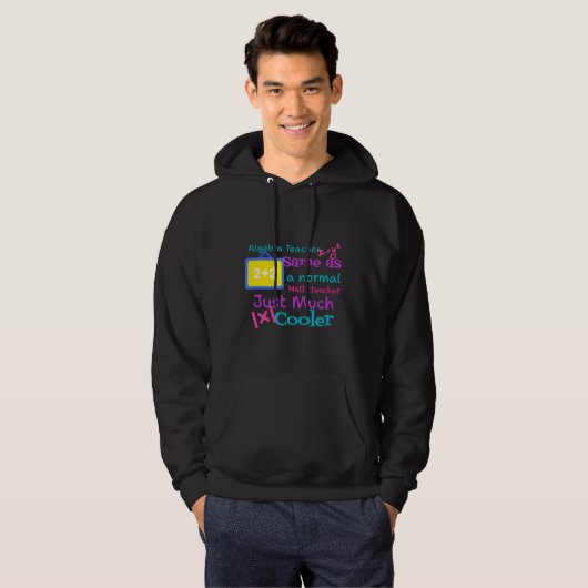 Algebra docent hetzelfde als een normale Wiskunde  Hoodie (Voorkant volledig)