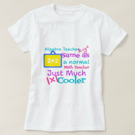 Algebra docent hetzelfde als een normale Wiskunde  T-shirt