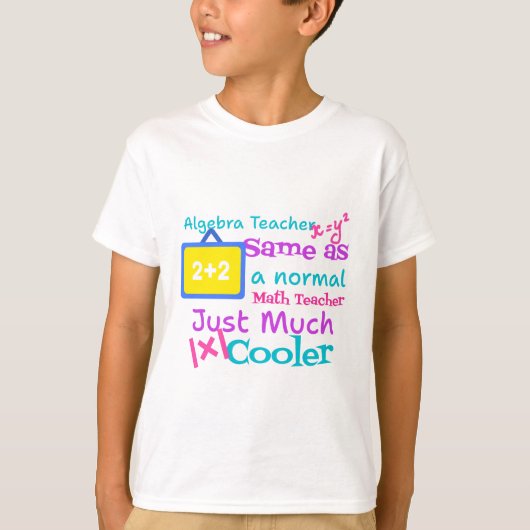 Algebra docent hetzelfde als een normale Wiskunde  T-shirt (Voorkant)