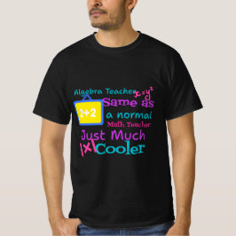 Algebra docent hetzelfde als een normale Wiskunde  T-shirt