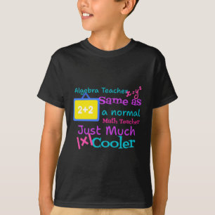 Algebra docent hetzelfde als een normale Wiskunde T-shirt