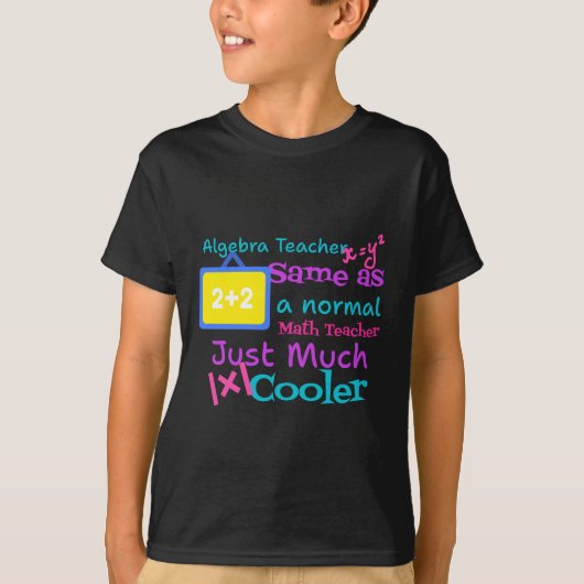 Algebra docent hetzelfde als een normale Wiskunde  T-shirt (Voorkant)