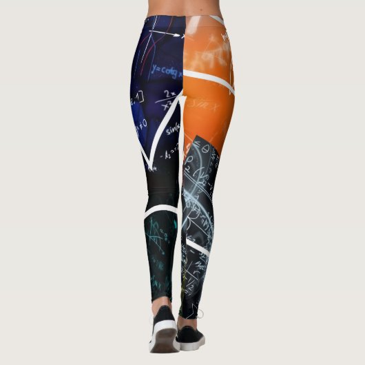 Algebra Flow: Wiskunde Art Leggings (Achterkant)