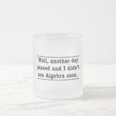 Algebra gebruiken matglas koffiemok (Center)