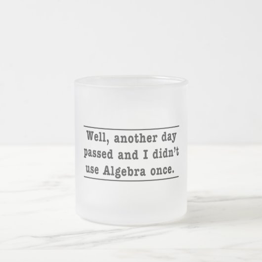 Algebra gebruiken matglas koffiemok (Center)