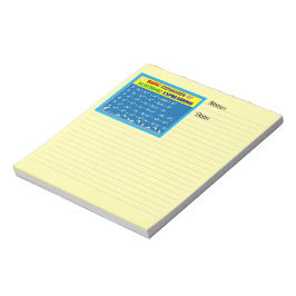 Algebra Geel Notitieblok