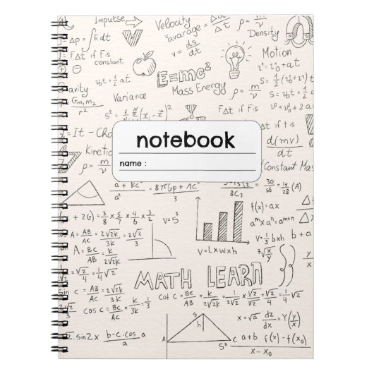 Algebra Geometrie Formule Notitieboek (Voorkant)