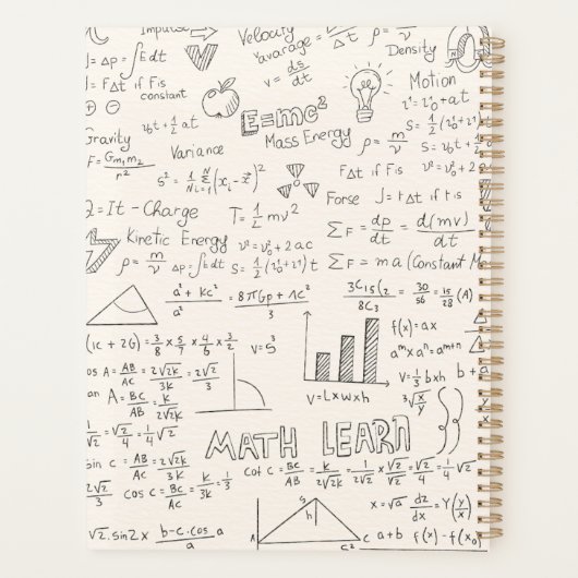 Algebra Geometry Formula Planner (Achterkant)