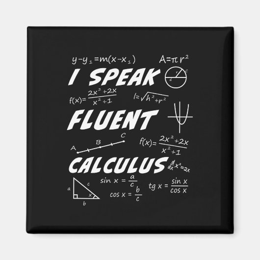 Algebra Geometry Trigonometry Studie Rekencommissi Magneet (Voorkant)