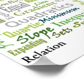 Algebra (groen) poster (Hoek)