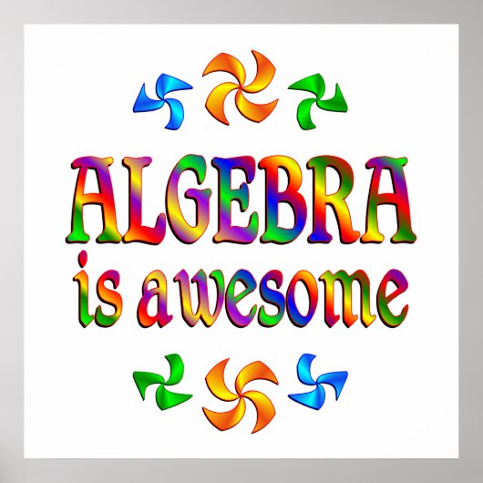 Algebra is Geweldige Poster (Voorkant)