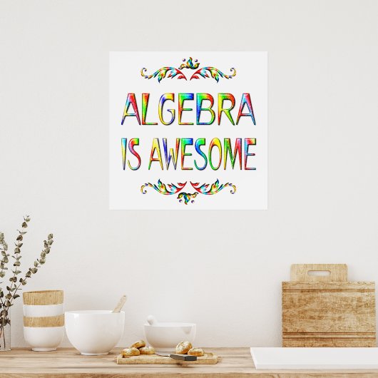 Algebra is Geweldige - Vanaf $ 11,80 Poster (Keuken)