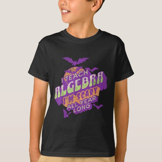 Algebra Leraar Halloween Soky Ghost Wiskunde Mathe T-shirt (Voorkant)