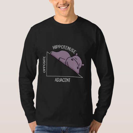 algebra math student math teacher hippotenuse t-shirt (Voorkant)