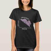 algebra math student math teacher hippotenuse t-shirt (Voorkant)
