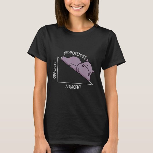 algebra math student math teacher hippotenuse t-shirt (Voorkant)