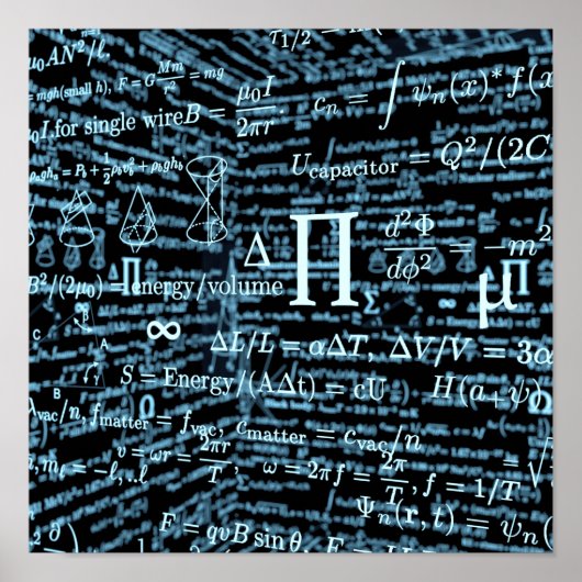 Algebra Mathematik Poster (Voorkant)