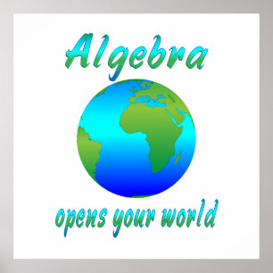 Algebra opent werelden - Vanaf $ 11,80 Poster