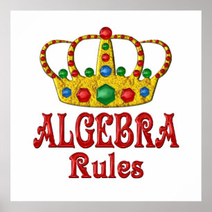 ALGEBRA-regels Poster