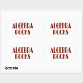 Algebra Rocks Ovale Sticker (Vel)