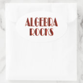 Algebra Rocks Ovale Sticker (Tas)
