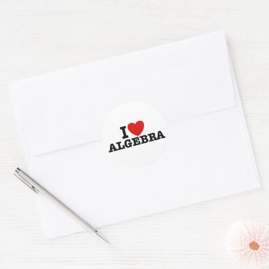 Algebra Ronde Sticker (Envelop)