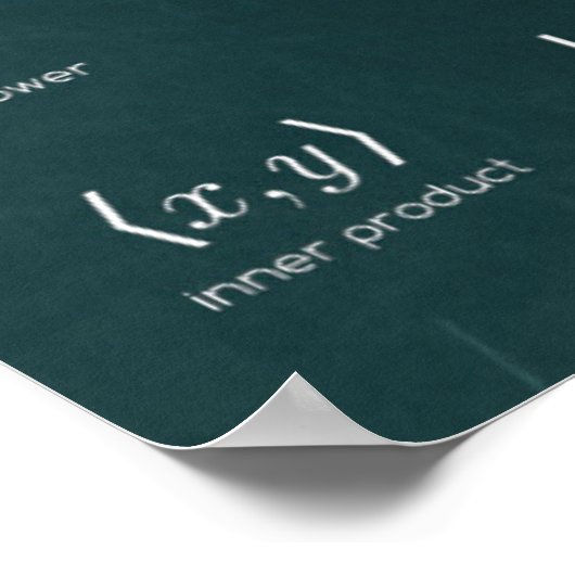 Algebra Symbolen Poster (Hoek)