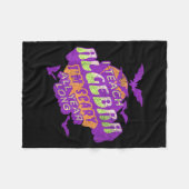 Algebra Teacher Halloween Soky Ghost Math Mathemat Fleece Deken (Voorkant (Horizontaal))