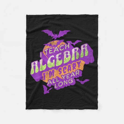 Algebra Teacher Halloween Soky Ghost Math Mathemat Fleece Deken (Voorkant)