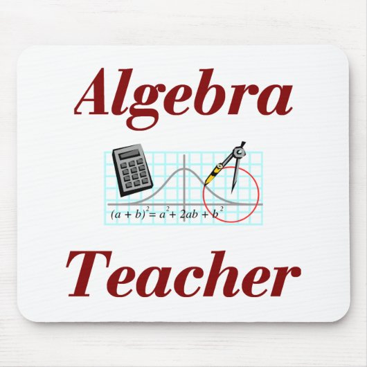 Algebra Teacher Mousepad Muismat (Voorkant)