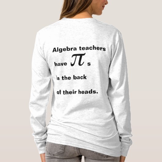 Algebra Teacher T-shirt (Achterkant)