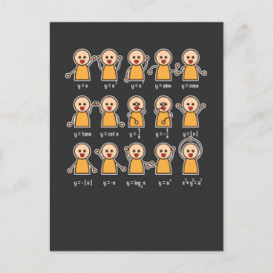 Algebra Teacher Wiskunde Student Equh Grafiek Briefkaart