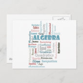 Algebra Vocabulary Briefkaart (Voorkant / Achterkant)