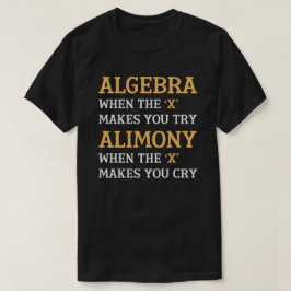 Algebra vs alimentatie t-shirt