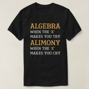 Algebra vs alimentatie t-shirt