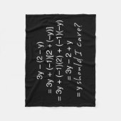 Algebra Waarom zou ik Humor moeten geven Fleece Deken (Voorkant)
