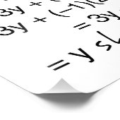 Algebra Waarom zou ik Humor moeten geven Foto Afdruk (Hoek)