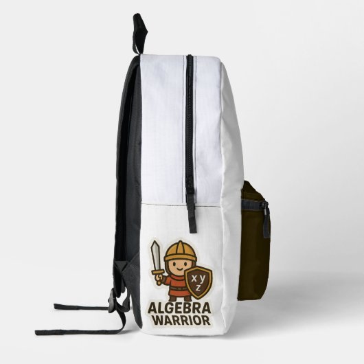 Algebra Warrior Sticker - Schattigee Wiskunde Hero Bedrukte Rugzak (Links)