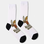 Algebra Warrior Sticker - Schattigee Wiskunde Hero Sokken (Rechts)