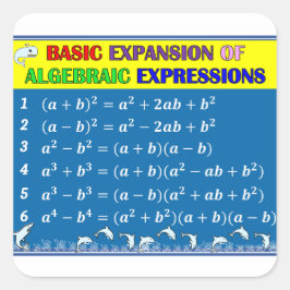 Algebra Wiskunde Klaslokaal Sticker - Blue Ocean