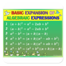 Algebra Wiskunde Klaslokaal Stickers - Green Fores