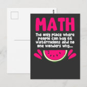 Algebra Wiskunde leraar wiskunde wetenschappen Hum Briefkaart (Voorkant / Achterkant)