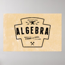 Algebra - Wiskunde Posters