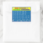 Algebra Wiskunde Sticker - Blauwe Oceaan (Tas)