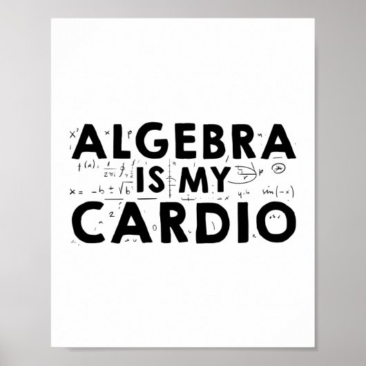 Algebra-Wiskunde | Wiskundestudie Gift Ideeën Poster (Voorkant)