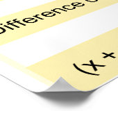 Algebraic Identities High School Wiskunde Poster (Hoek)