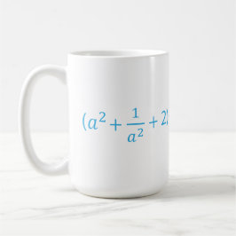 Algebraïsche identiteit a^2 + 1 a^2 + 2 - 2 Wisku Koffiemok