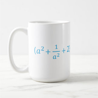 Algebraïsche identiteit a^2 + 1 a^2 + 2 - 2 Wisku Koffiemok